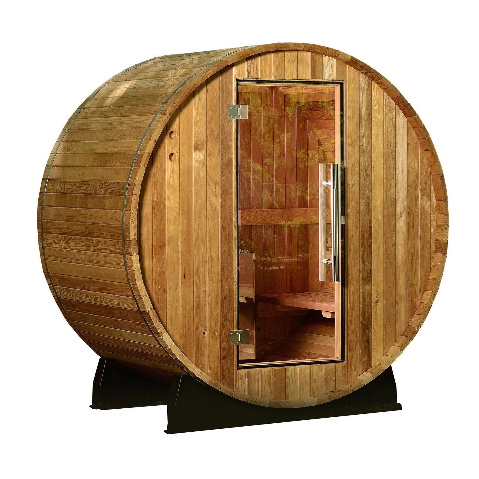 Almost Heaven Saunas Salem 2 Person Barrel Sauna Kit, manufacturer product image