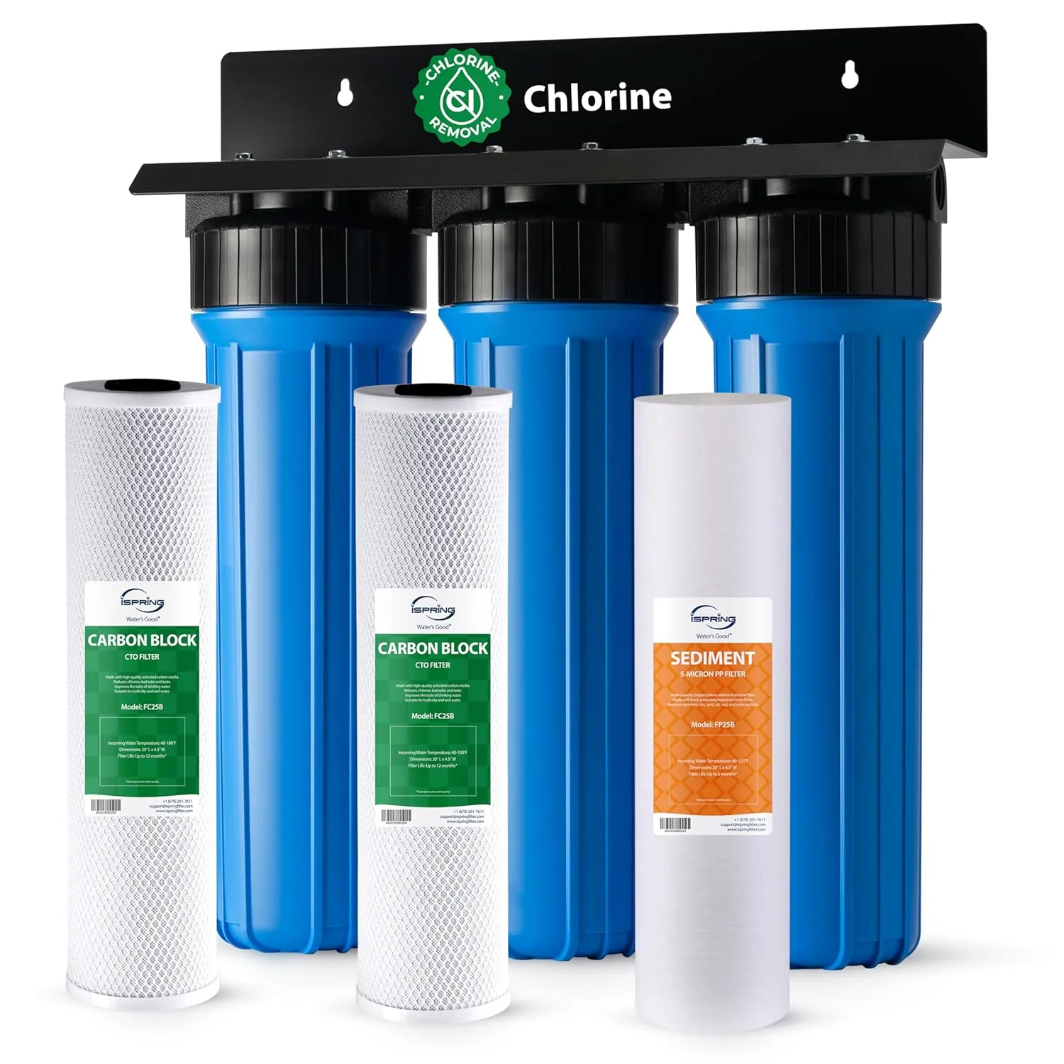 iSpring WGB32B Whole House Water Filter System, manufacturer product image